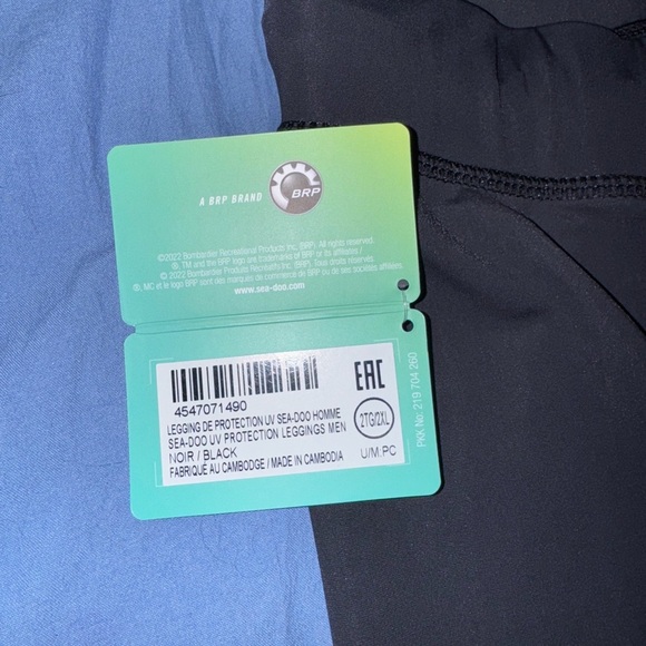 SeaDoo Men’s Black Leggings - Picture 5 of 5